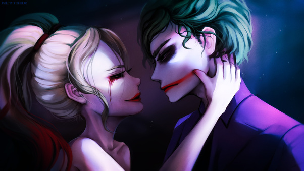 Harley Quinn Joker Valentine Fantasy Wallpaper