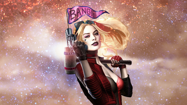 Harley Quinn Kaboom Style Wallpaper