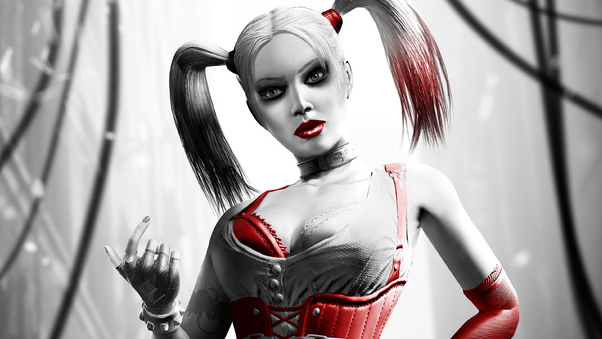 Harley Quinn Monochrome Wallpaper