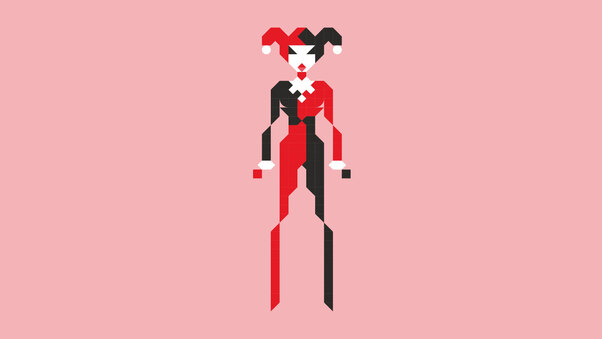Harley Quinn Pixel Art 8k Wallpaper
