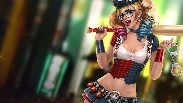 Harley Quinn Police Girl Wallpaper