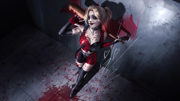 Harley Quinn Queen Of Chaos Wallpaper