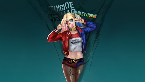 Harley Quinn Side By Side Wallpaper