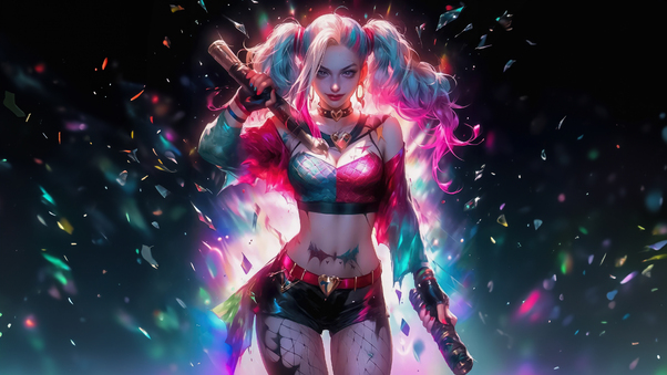 Harley Quinn Vibrant Vengeance Wallpaper