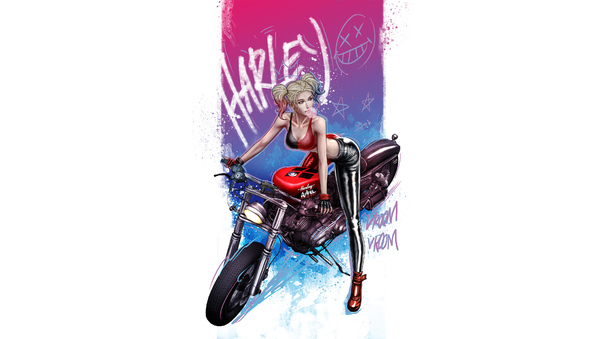 Harley Quinn Vroom Vroom Wallpaper