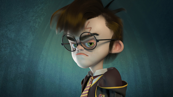 Harry Potter 3d Character Art 4k Wallpaper