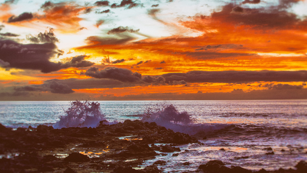 Hawaii Sunset 5k Wallpaper