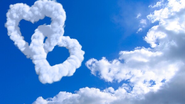 Heart Shape Cloud Wallpaper