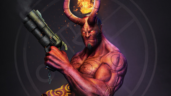 Hellboy Gun 2020 Wallpaper