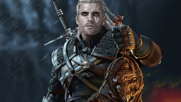 Henry Cavill As Geralt Of Rivia Wallpaper