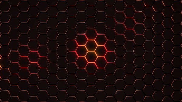 Hexagon Geometry 4k Wallpaper