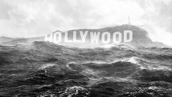 Hollywood Monochrome Wallpaper