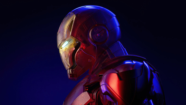 Holographic Iron Man 4k 2020 Wallpaper