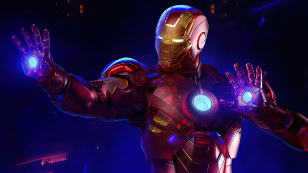 Holographic Iron Man 4k Wallpaper