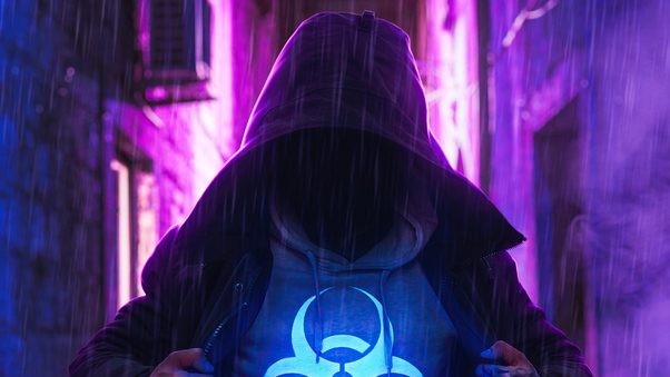 Hoodie Boy With Powers Wallpaper