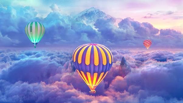 Hot Air Balloons Creative Photography Wallpaper
