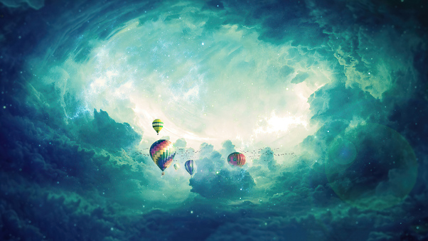 Hot Air Balloons Sky Dreamy 4k Wallpaper