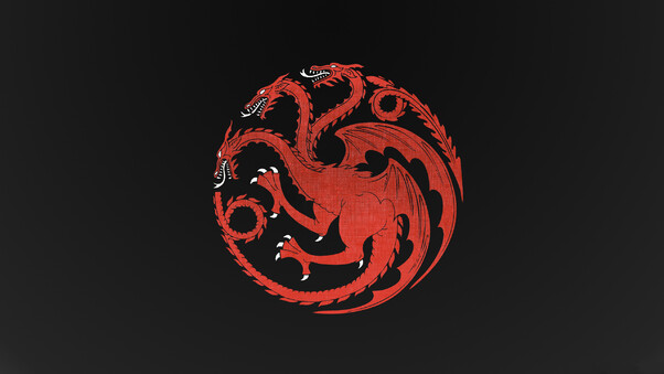 House Targaryen Dragon Game Of Thrones Dragon Minimalism Wallpaper
