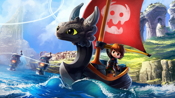 How To Train Your Dragon And Wind Waker Crossover 4k Wallpaper