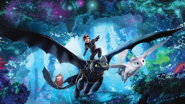 How To Train Your Dragon The Hidden World 12k Poster Wallpaper