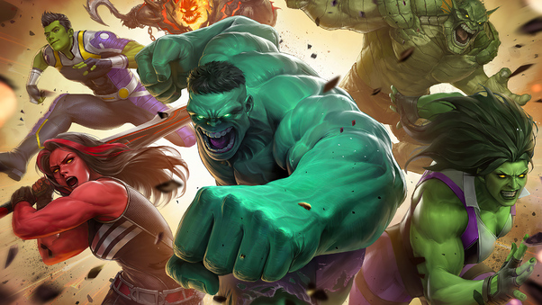 Hulk And His Friends Marvel Super War Wallpaper
