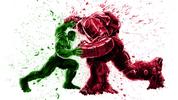 Hulk And Iron Hulkbuster Wallpaper