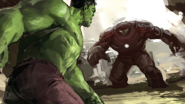 Hulk And Iron Hulkuster Artwork Wallpaper