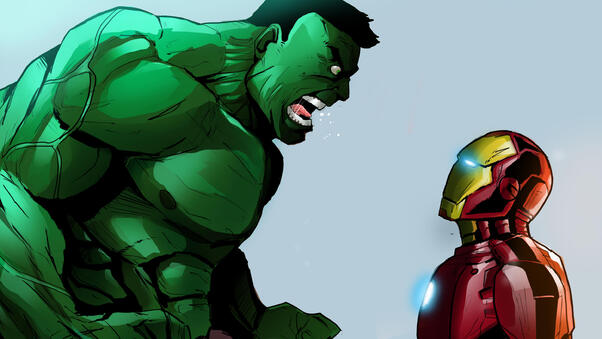 Hulk And Iron Man Wallpaper