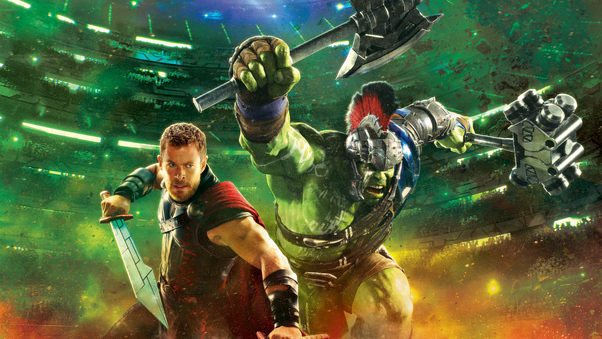 Hulk And Thor In Ragnarok Wallpaper