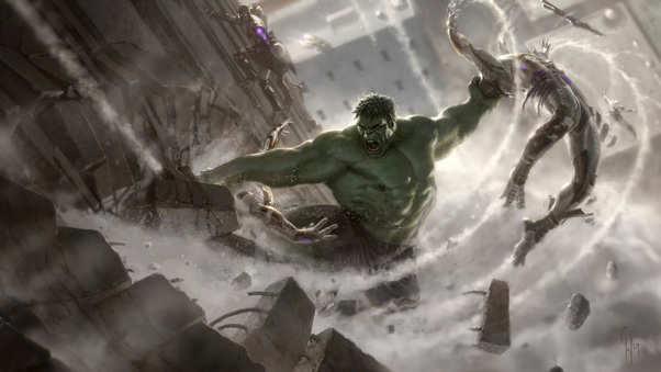 Hulk Avengers Concept Art Wallpaper