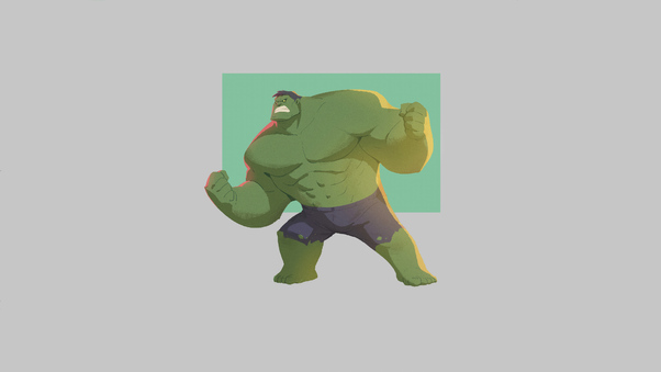 Hulk Minimal 4k Wallpaper