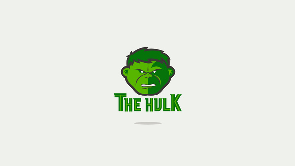 Hulk Minimal Logo 4k Wallpaper