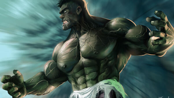 Hulk Smash Artwork Wallpaper