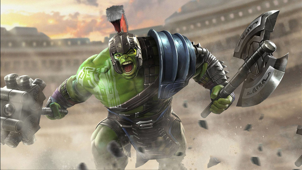 Hulk Thor Ragnarok Contest Of Champions Wallpaper