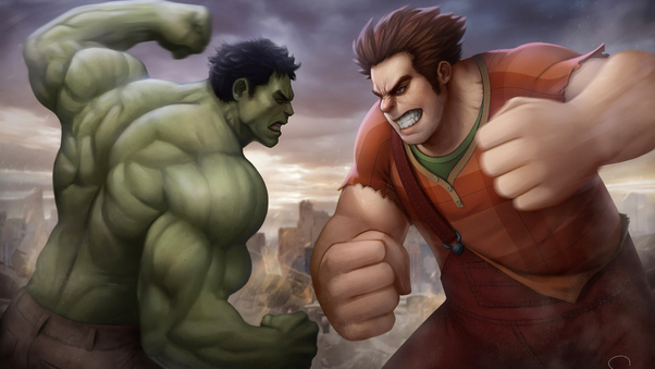Hulk Vs Ralph Wallpaper