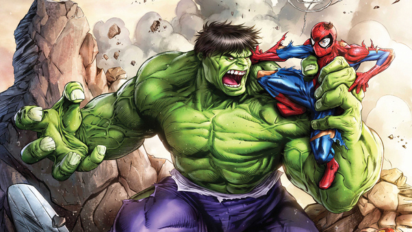 Hulk Vs Spiderman Wallpaper
