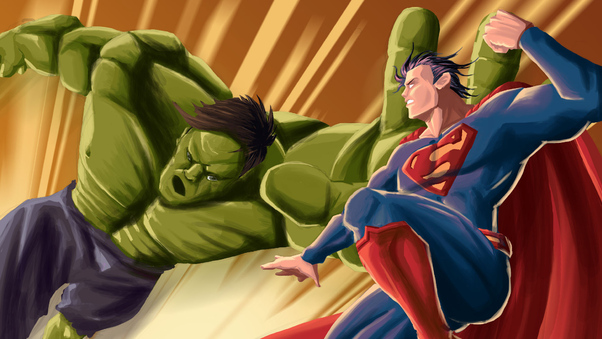 Hulk Vs Superman Wallpaper