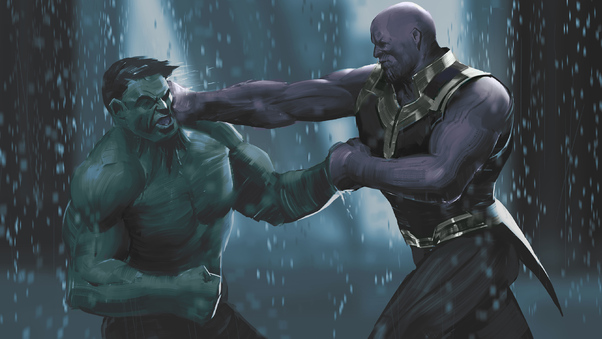 Hulk Vs Thanos Wallpaper