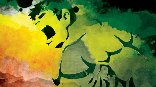 Hulk Watercolor Art Wallpaper