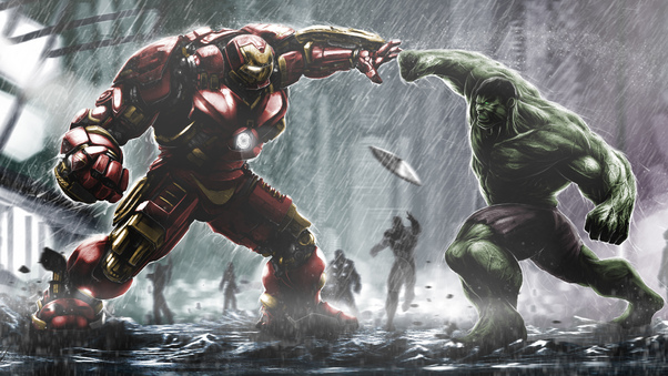 Hulkbuster Vs Hulk Wallpaper