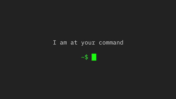 I Am At Your Command Wallpaper
