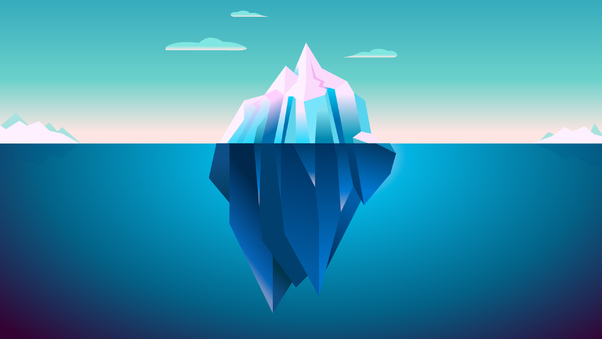 Iceberg Minimalism Wallpaper