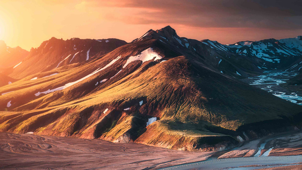 Iceland Sunset 4k Wallpaper