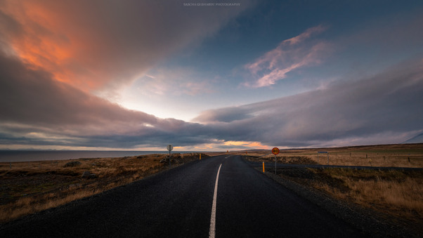 Iceland Sunset 8k Wallpaper