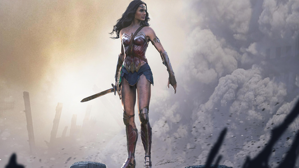 Iconic Wonder Woman Wallpaper
