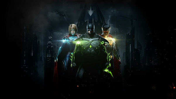 Injustice 2 Batman Superman And Supergirl Wallpaper