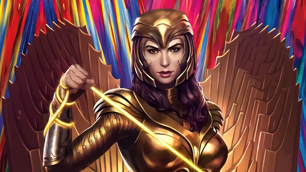 Injustice 2 Wonder Woman Gold Suit 4k Wallpaper