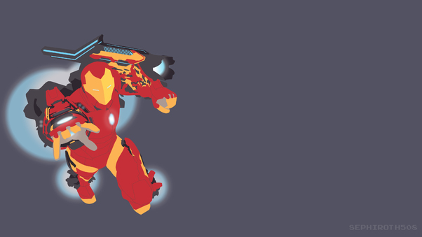 Invincible Iron Man Mk 51 Vector Wallpaper