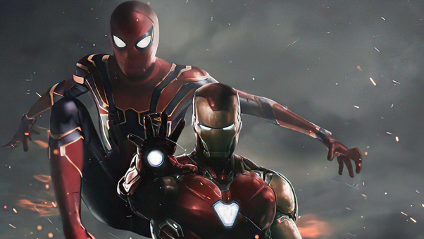 Iron And Spiderman Wallpaper