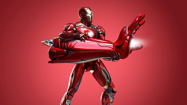 Iron Man 2020 Fire Blaster Wallpaper
